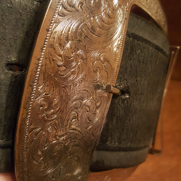 Al Beres | Vintage Silver Plated Western Belt - Picture 3 of 6